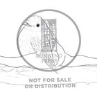 Text: "NOT FOR SALE OR DISTRIBUTION." Illustration eines gestreckten Beins mit einem Vogel darauf in einem Kreis.