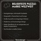 „Beliebteste Puzzle-Marke weltweit.“ Details: handgefertigte Teile, hergestellt in Europa, künstlerische Motive.