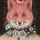 „WAHRE FREUNDSCHAFT“ steht unter einer Illustration eines Fuchses mit Vogel und Rosen.