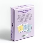 Lila Box mit dem Text "Praktisch und überall anwendbar" und Kartenabbildungen mit Yoga-Übungen.