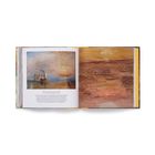 Text: "Joseph Mallord William Turner, The Fighting Temeraire, 1839." Links ein Gemälde von einem Schiff in Sonnenuntergang; rechts abstrakte Farben.