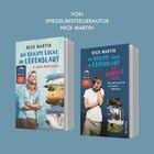 Zwei Buchcover von Nick Martin: "Die geilste Lücke im Lebenslauf" und "Die dunkle Seite". Enthalten Abenteuerbilder.