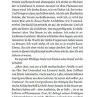 Seite 16. Fortlaufender Text in deutscher Sprache: Gedanken und Erlebnisse einer Person in einer lebhaften Umgebung.