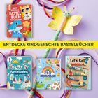ENTDECKE KINDGERECHTE BASTELBÜCHER. Vier bunte Bastelbücher mit kindgerechten Themen und Dekoration.