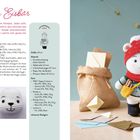 "Leon, der Eisbär" - Anleitung für einen gehäkelten Bären. Links Text und Anweisungen, rechts das fertige Stofftier.