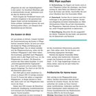 Seite 89, Überschrift: Mit Plan suchen. Themen: Vorbereitung, Datenbank, Besichtigung. Weitere Absätze: Kosten, Prüfberichte.