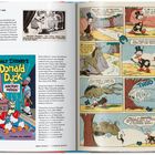 Texte links: "Trail of the Unicorn" und "In Ancient Persia". Comic rechts: Dagobert Duck und ein Einhorn interagieren humorvoll.