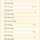 Oktoberkalender mit besonderen Tagen hervorgehoben. Oben sind Haselzweigillustrationen, unten Kastanien und Blätter.