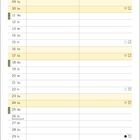 "Oktober. Sind das Kleckerflecken oder trägst du Tarnkleidung?" Illustr. von einem Paar, das gemeinsam am Tisch isst.