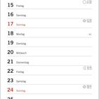 OKTOBER-Kalender mit Feiertagen und Mondphasen. Illustration: Person mit Hammer und Kopf aus Box, andere schauen zu. Text: Regel-Abweichungen.