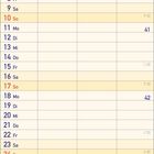 Kalender für Oktober 2027 mit Feiertagen wie Tag der Dt. Einheit. Enthält Wochenzahlen und Sonnenauf-/untergänge.