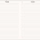 „TO DO“ steht oben auf zwei Spalten, jeweils mit einem kleinen Haken. Darunter sind linierte Listen.