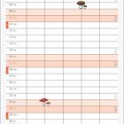 Oktober-Kalender mit Gruffelo-Illustrationen. "Der Grüffelo sagt zum Grüffelokind: Geh nie dort ins Dunkel, wo die Bäume sind!"