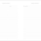 Zwei Spalten mit Überschrift "Reiseplanung", links "Ziel" und "Datum", rechts "Nicht vergessen", darunter Linien.