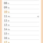 Kalender für Oktober, wichtige Daten: 03 Tag der Deutschen Einheit, 26 Nationalfeiertag (A), 31 Reformationstag/Halloween.