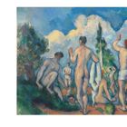 "BAIGNEURS, um 1890, Öl auf Leinwand, 60,5 x 82,5 cm." 
Eine impressionistische Darstellung von Badenden in der Natur.