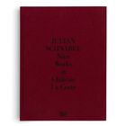 Roter Buchumschlag mit schwarzem Text: "JULIAN SCHNABEL Nine Works at Château La Coste". Unten "HATJE CANTZ".