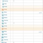 Oktober 2027 Kalender mit floralem Design. Feiertage: 3. Tag der Dt. Einheit, 31. Reformationstag. Oktober in Rot oben.