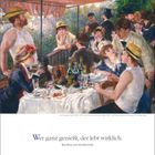 "Wer ganz genießt, der lebt wirklich." Karoline von Günderrode. Kalenderblatt Woche 20-27 Juli. Impressionistisches Gemälde.
