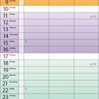 Ein Kalender für Oktober 2027 mit farblich markierten Wochen. Feiertage: 3. Tag der D. Einheit, 31. Reformationstag.