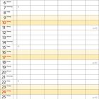 Kalender für Oktober 2027, Sonntage in Rot, Feiertag am 3. Oktober markiert, Wochenzahl rechts angezeigt.