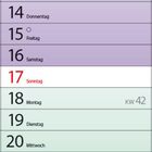 Kalender für Oktober 2027. Feiertage: 3. Tag der Deutschen Einheit, 31. Reformationstag. Wochen- und Tagesstruktur.