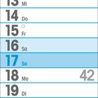 Kalender für Oktober 2027. Wichtige Daten: 3. Oktober, Tag der Deutschen Einheit. Woche 40 bis 43. Montag, der 31. endet Sommerzeit.
