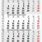 Kalender für 2027 mit Monaten September bis November, Wochentagen in fünf Sprachen und Wochenzahlen.