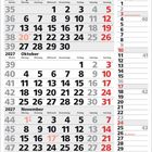 Kalender für September bis November 2027 mit Wochenzahlen. Wichtige Daten: 3. Oktober, Tag der Deutschen Einheit.