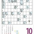 Rätselgitter mit Begriffen wie "indisches Meditationssystem", "Sitzmöbel", "englischer Gasthof". Kalender mit Datum: Freitag, 10. September.