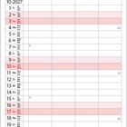 10-2027, 3. Tag der Deutschen Einheit. Eine Katze sitzt auf gestapelten Handtüchern vor einer Leiter mit blauem Hintergrund.