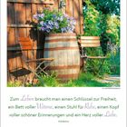 Zitat: "Wenn einer einen blütenreichen Frühling und einen satten Herbst erlebt... Mensch zu sein." Kalenderblatt November 2027.