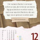 "Die meisten Bücher von heute... gelesen worden sind." - Nicolas Chamfort. Kalenderblatt, 12. August, Donnerstag.