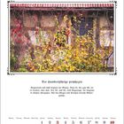 "Oktober", "Der Hundertjährige prophezeit", Beschreibung des Wetters, Kalender für Oktober. Herbstblätter an Hauswand.