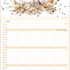 "Oktober", Kalender mit Tagen des Monats. Aquarell-Illustration: Zwei Hamster unter einem Fliegenpilz.