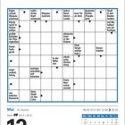 Kalenderblatt mit Kreuzworträtsel. Datum: Mai, 13, hl. Servatius, Donnerstag. Sternzeichen: Stier. Sonnenaufgang: 05:35, Untergang: 21:03.
