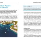 "Von Cala Figuera nach Portixol" steht groß oben. 

Der Text beschreibt Buchten und Strände im Südosten Mallorcas. Unten ein Luftbild einer Bucht mit Booten.