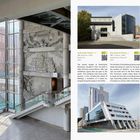 "Dashchoilin Temple", Adresse "SBD, 8 khoroo, 14193", Baujahr 2024. "New National Library", Adresse "SBD, 7 khoroo, 14190", Baujahr 2024. Links Innenansicht mit Kunstrelief, rechts außen moderne Gebäude.