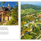 Elbaufwärts von Dresden ließ August der Starke das Schloss Pillnitz bauen. Links Detail des Schlosses, rechts Luftaufnahme.