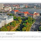 "Oktober", Feiertage: 3.10. Tag der Deutschen Einheit, 31.10. Reformationstag. Luftaufnahme vom Hauptbahnhof Leipzig.