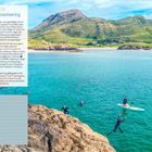 Unsere besten Tipps für geheime Strände & Coasteering. Vorsicht bitte: Schwimmen Sie nicht allein. Klare, blaue Küste.