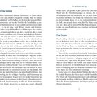 Texte: "In den Flow kommen", "Flow-Zustand". Eine Doppelseite mit Text über das Schwimmen im Mondlicht und bei Nacht. Seitenzahlen 24 und 25.