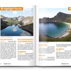 "Highlight-Touren" oben. Texte über Wanderungen: Der Narvtinden, Flakstadpollen, Geitgallien, Breitinden, Høvika, Husfjellet.