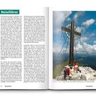 Seite links beschreibt Tour 08, Bild zeigt Berglandschaft. Rechts "Trogkofel • 2280 m", Tour 09, Höhenprofil, QR-Code vorhanden.