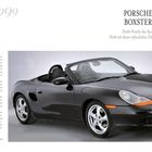 "Porsche Boxster. Droht Porsche das Aus? Nicht mit dieser erfreulichen Überraschung." Schwarzer Porsche Boxster Cabrio.
