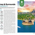 "THE GUIDE: Sydney & Surrounds. OZ’S GLEAMING EMERALD CITY. Sydney Opera House (p82). Text illustriert Sydney."