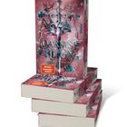 Auf mehreren gestapelten Büchern steht „Darkest Reign: Im Schatten des Jägers”. Auf dem Cover ist eine Krone auf einem Schwert.