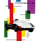 1957, Porsche: über 700 internationale Erfolge, Meisterschaften in: Deutschland, Österreich, Schweiz. Rasterbild eines Autos.