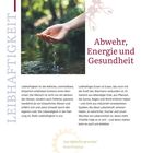 Abwehr, Energie und Gesundheit. Leibhaftigkeit. Hand schöpft Wasser. Der Text erklärt die Verbindung zwischen Essen und Vitalität.