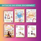 ENTDECKE DIE SÜSSE ZEICHENWELT. Illustrationen von niedlichen Tieren und Menschen auf Buchcovern.